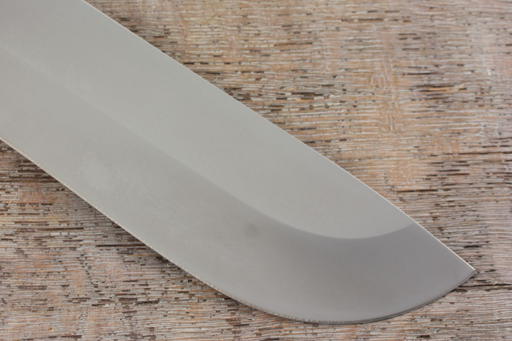 Нож «Толстяк» - угол схождения обуха и лезвия клинка более 70°