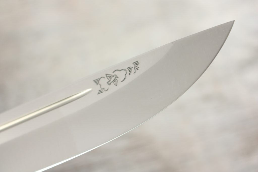 Нож «Бекас». Рисунок на клинке